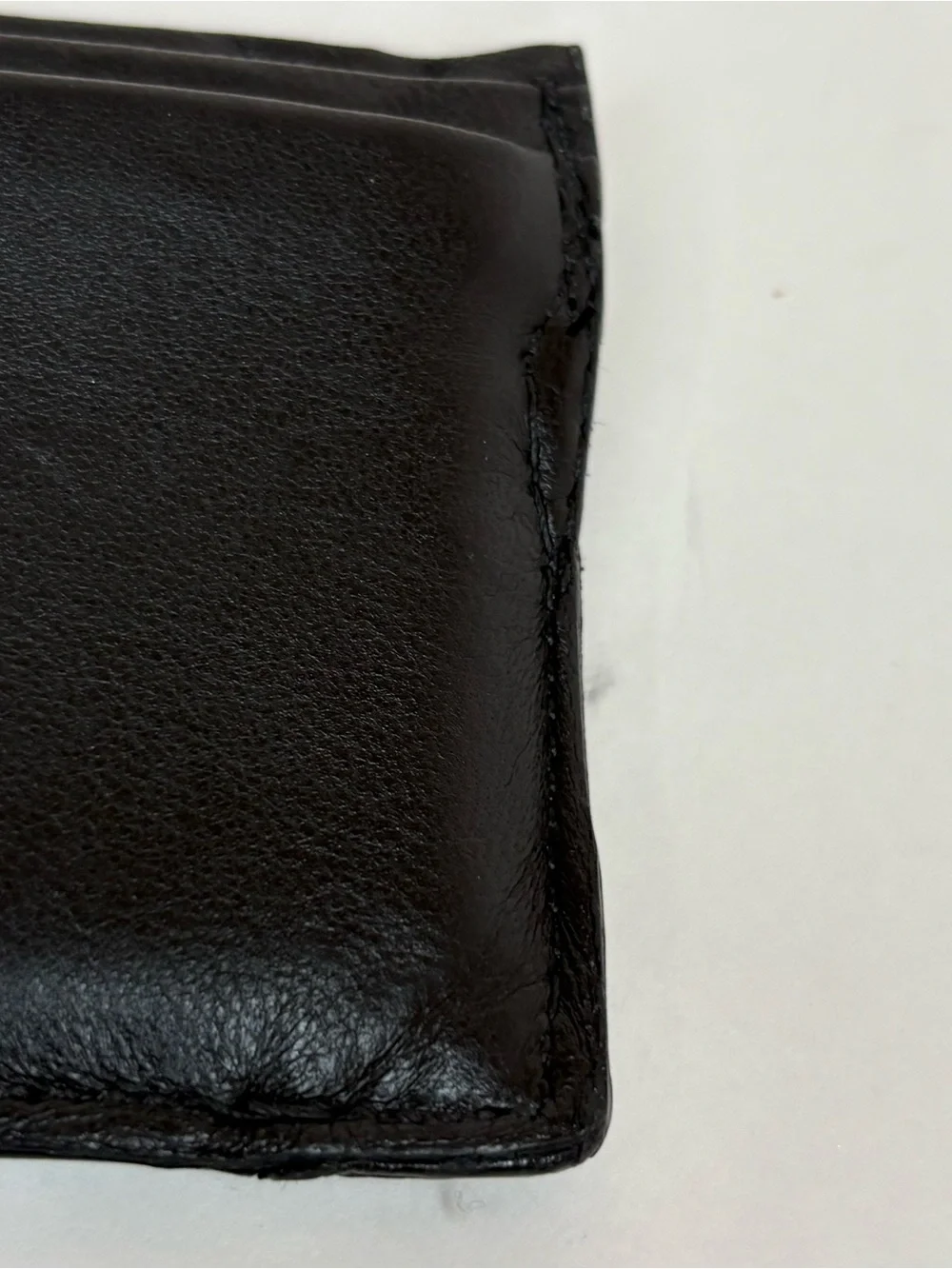 CHANEL Black Leather Card Holder